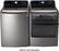 Alt View 17. LG - 9.0 Cu. Ft. 14-Cycle Steam Gas Dryer - Graphite Steel.