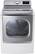 Front. LG - 9.0 Cu. Ft. 14-Cycle Steam Electric Dryer.