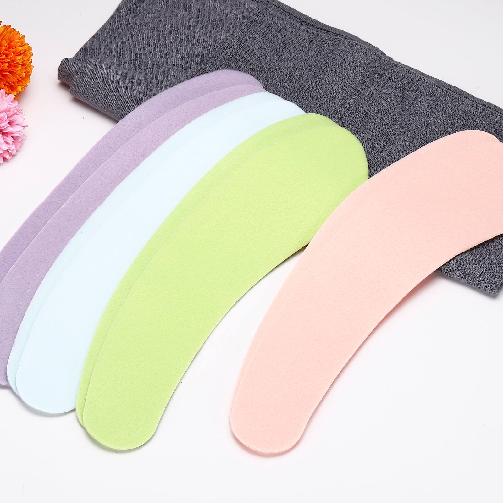 Alt View 3. Unique Bargains - 8pcs Toilet Seat Cover Pads, Non Slip Warm Soft Toilet Seat Cushion Thick Cuttable w/ Adhesive Backing for Winter Home - Purple.