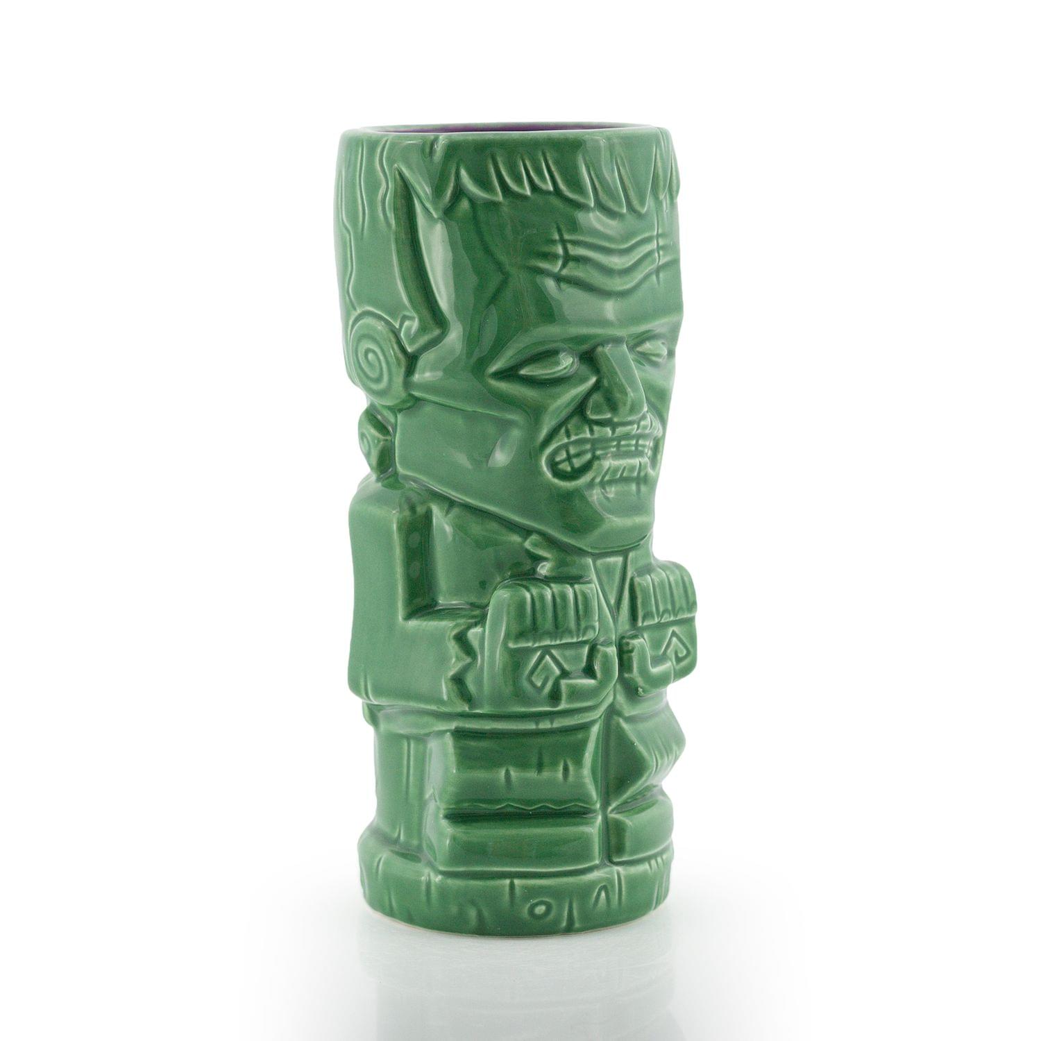 Alt View 1. ThinkGeek - Geeki Tikis Monsters Frankenstein Ceramic Mug | Holds 18 Ounces - Green.