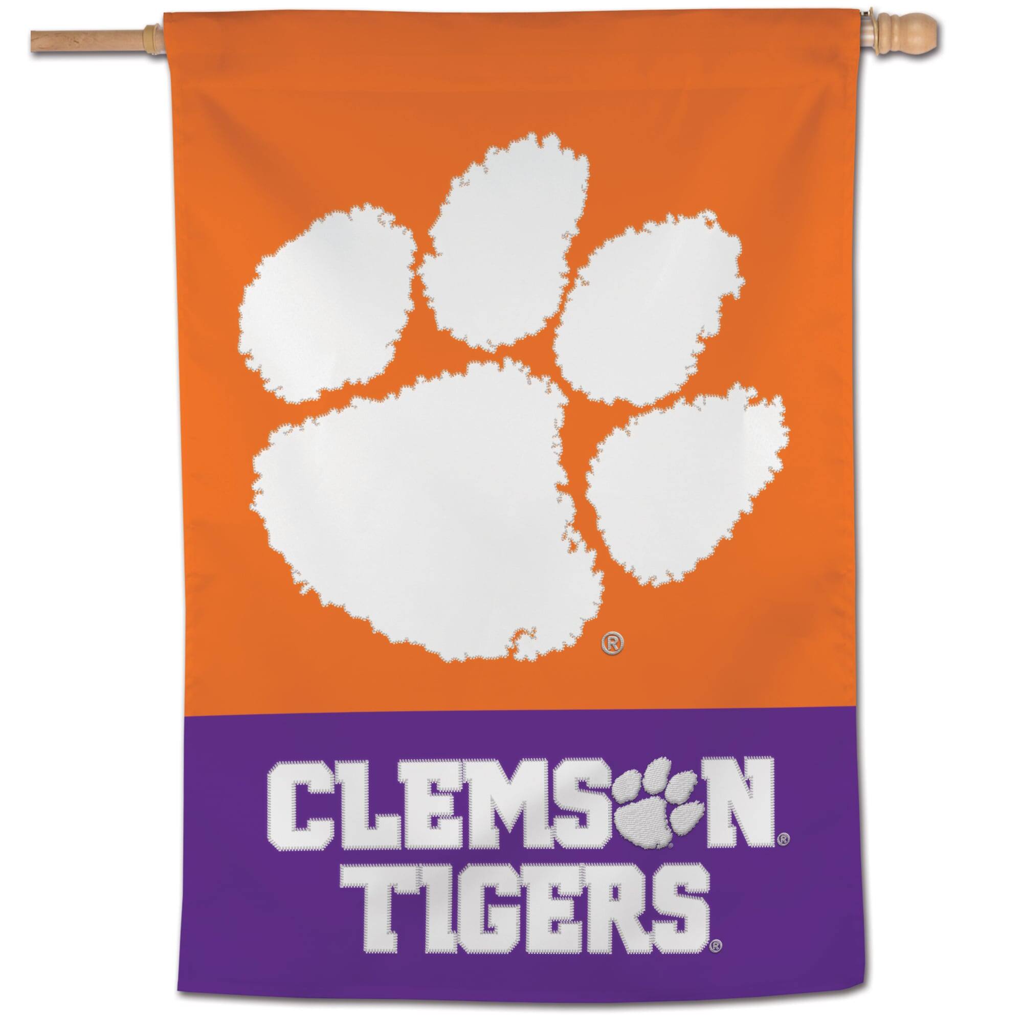 WinCraft - Clemson Tigers 28" x 40" Applique Vertical Banner - Multicolor