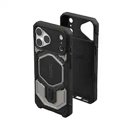 UAG - iPhone 18 Pro Max Case/iPhone 17 Pro Max Case w MagSafe & Camera Control Cover Button, Carbon Fiber Inlay, Monarch Pro - Titanium