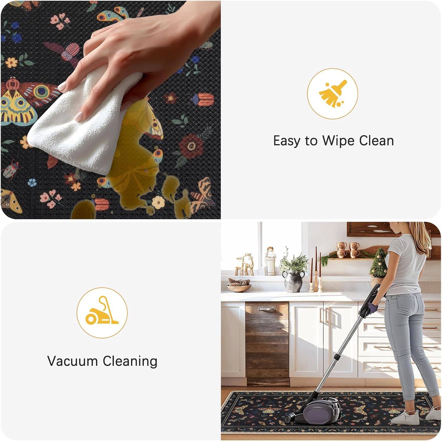 Easy to Wipe Clean  
Vacuum Cleaning