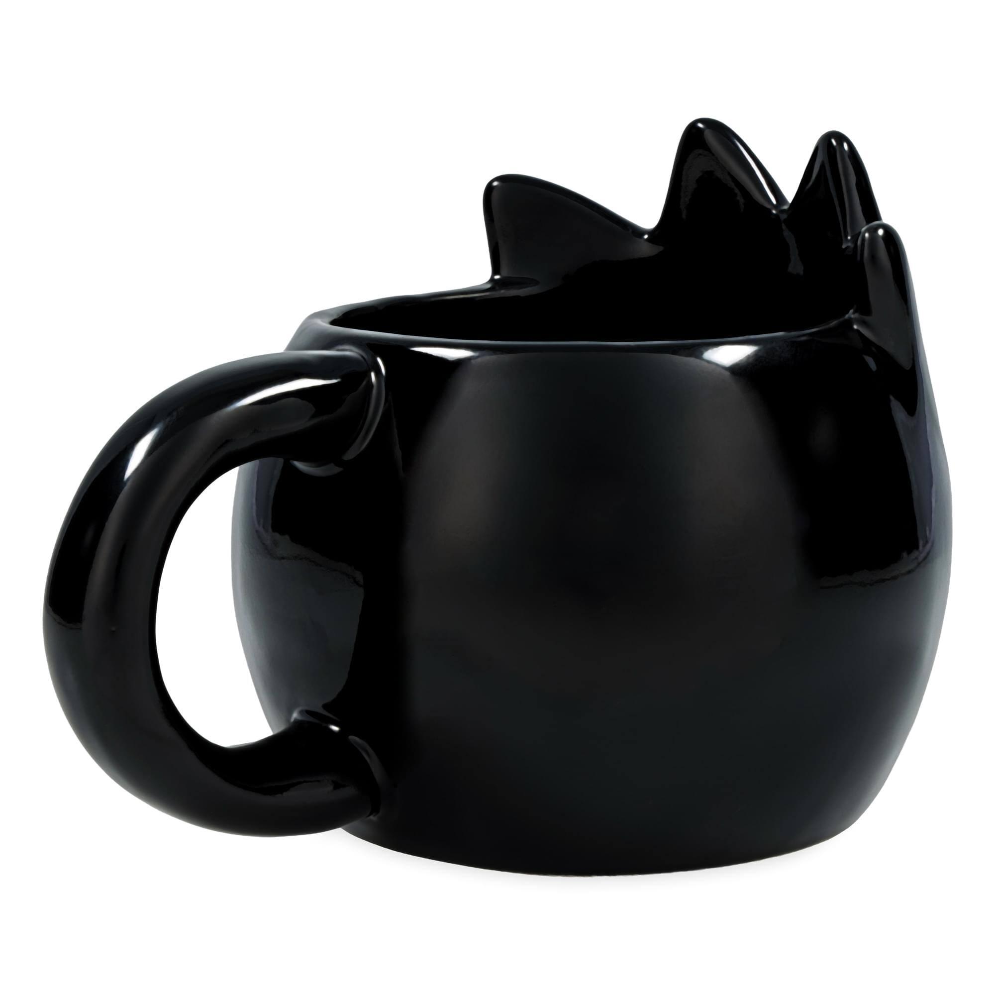 Alt View 2. Silver Buffalo - Sanrio Badtz-Maru Sculpted Ceramic Mug | Holds 20 Ounces - Black.