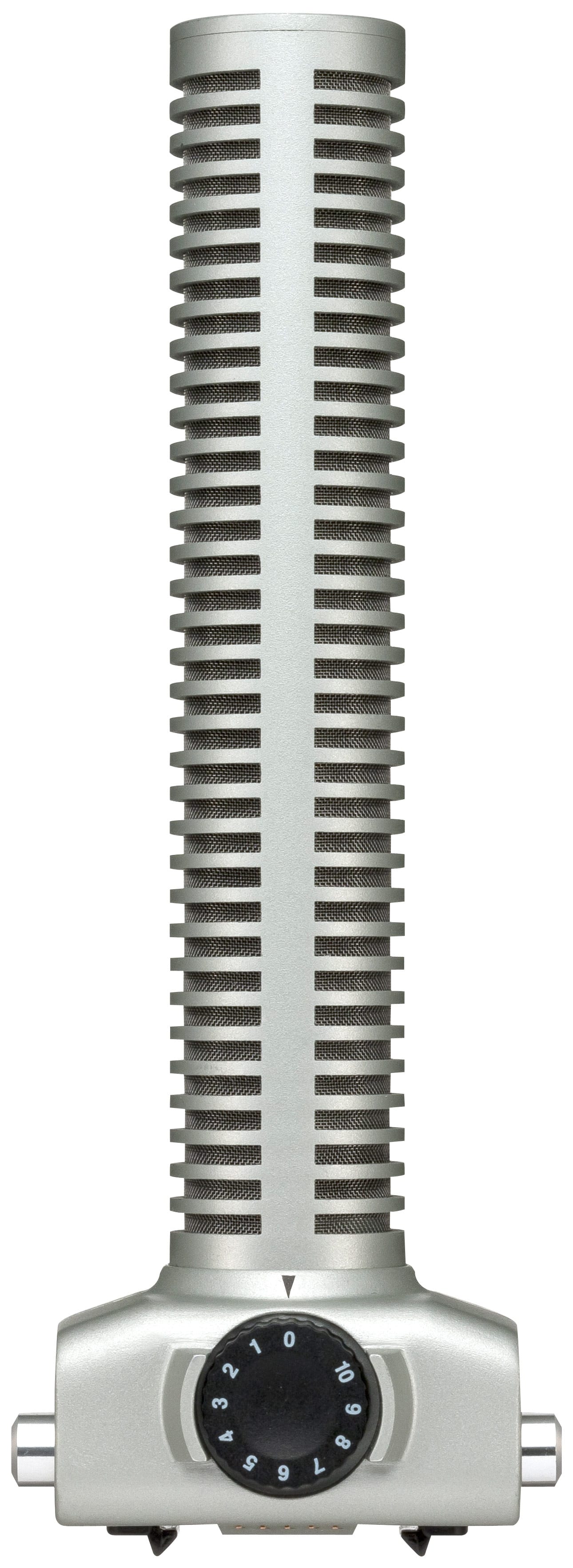 Front. Zoom - SGH-6 Supercardioid Monaural Shotgun Microphone - Silver.