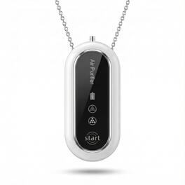 Cluzine - Wearable Necklace Air Purifier, Negative Ion Generator, Filter-Free, Quiet Personal Air Cleaner for Travel