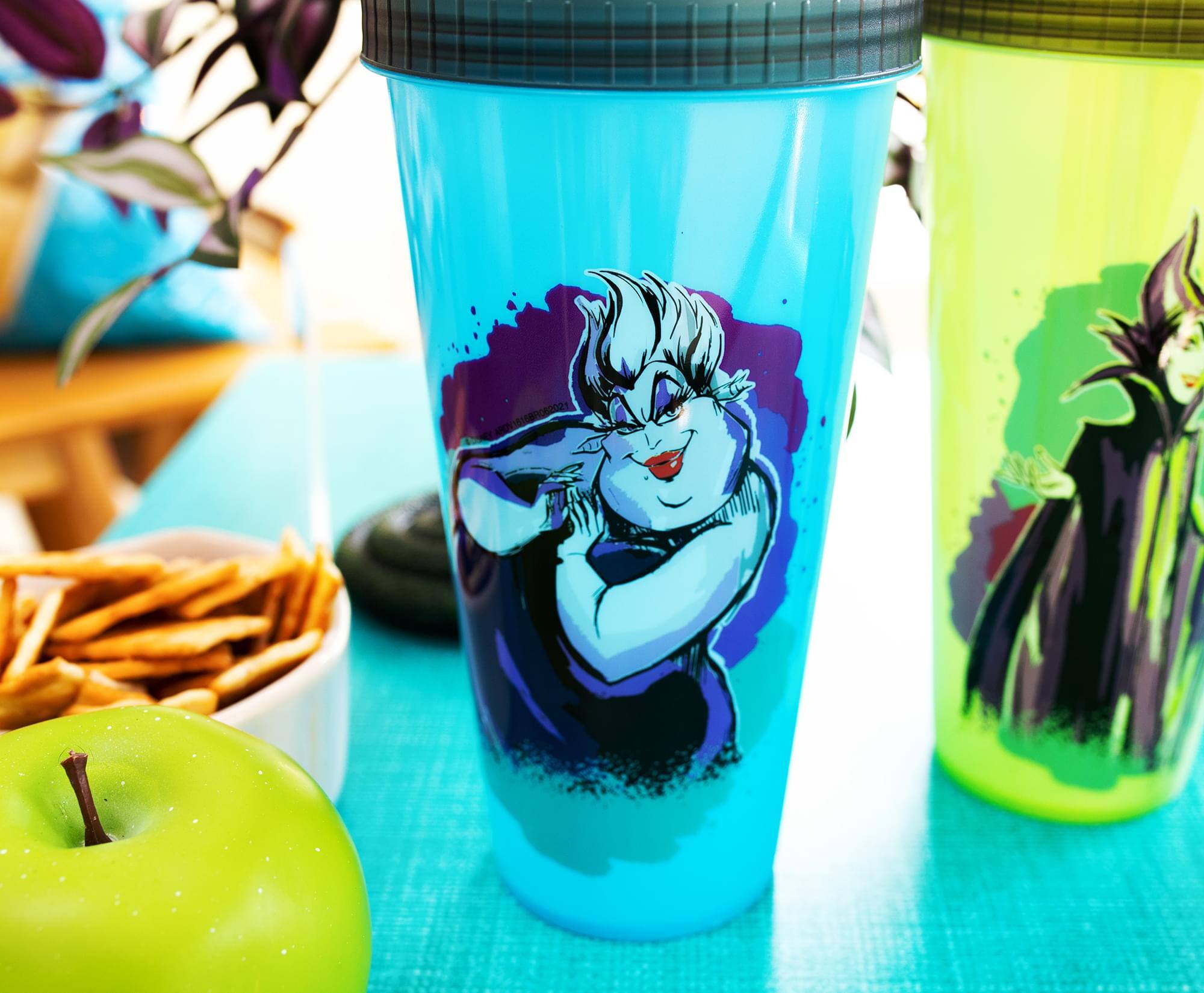 Alt View 3. Silver Buffalo - Disney Villains Color-Changing Plastic Tumblers | Set of 4 - Black.