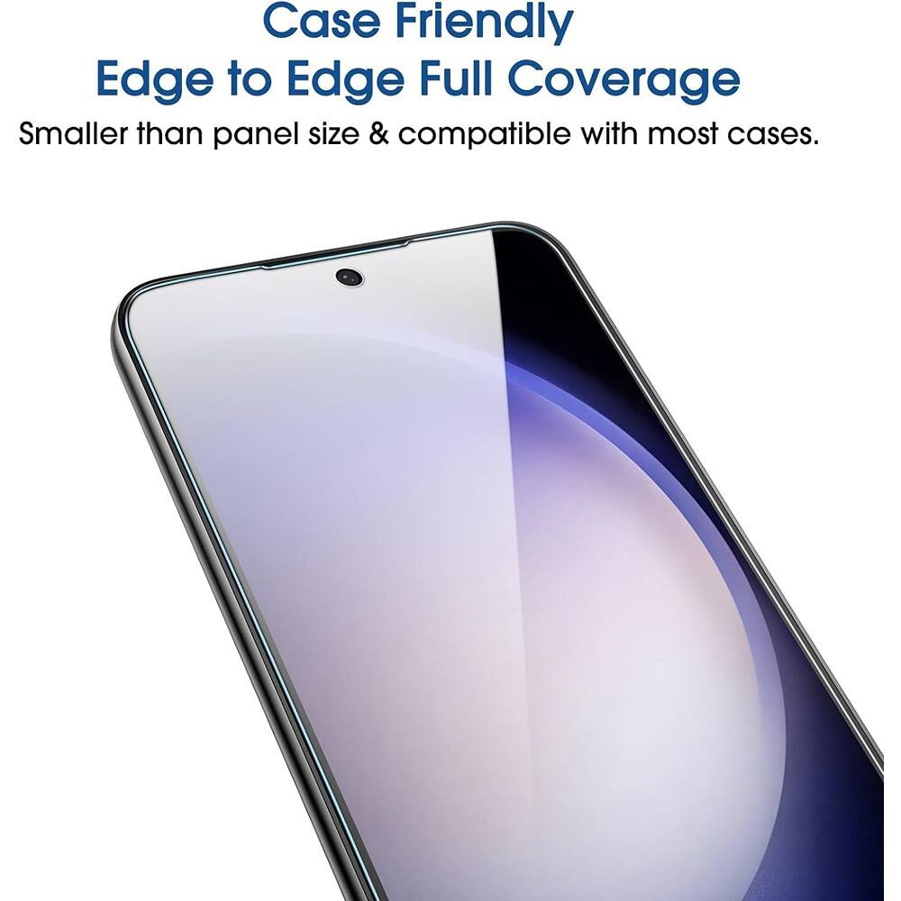 Case Friendly  
Edge to Edge Full Coverage  
Smaller than panel size & compatible with most cases.