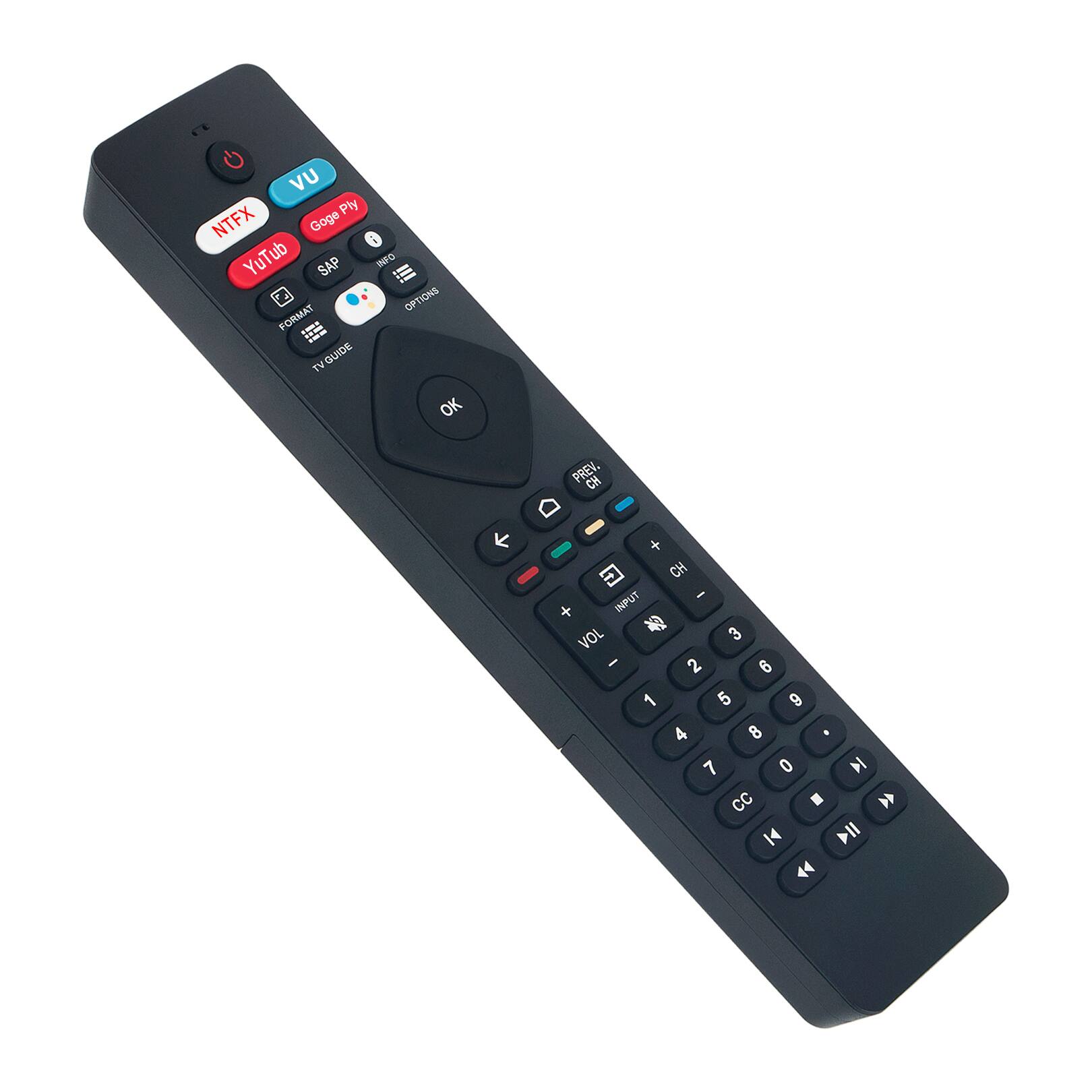 UV NTFX Goge Ply YouTube SAP INFO OPTIONS FORMAT TV GUIDE OK PREV. CH + CH - INFUT VOL 3 2 6 1 5 9 4 8 . 7 0 M CC . K4 >II