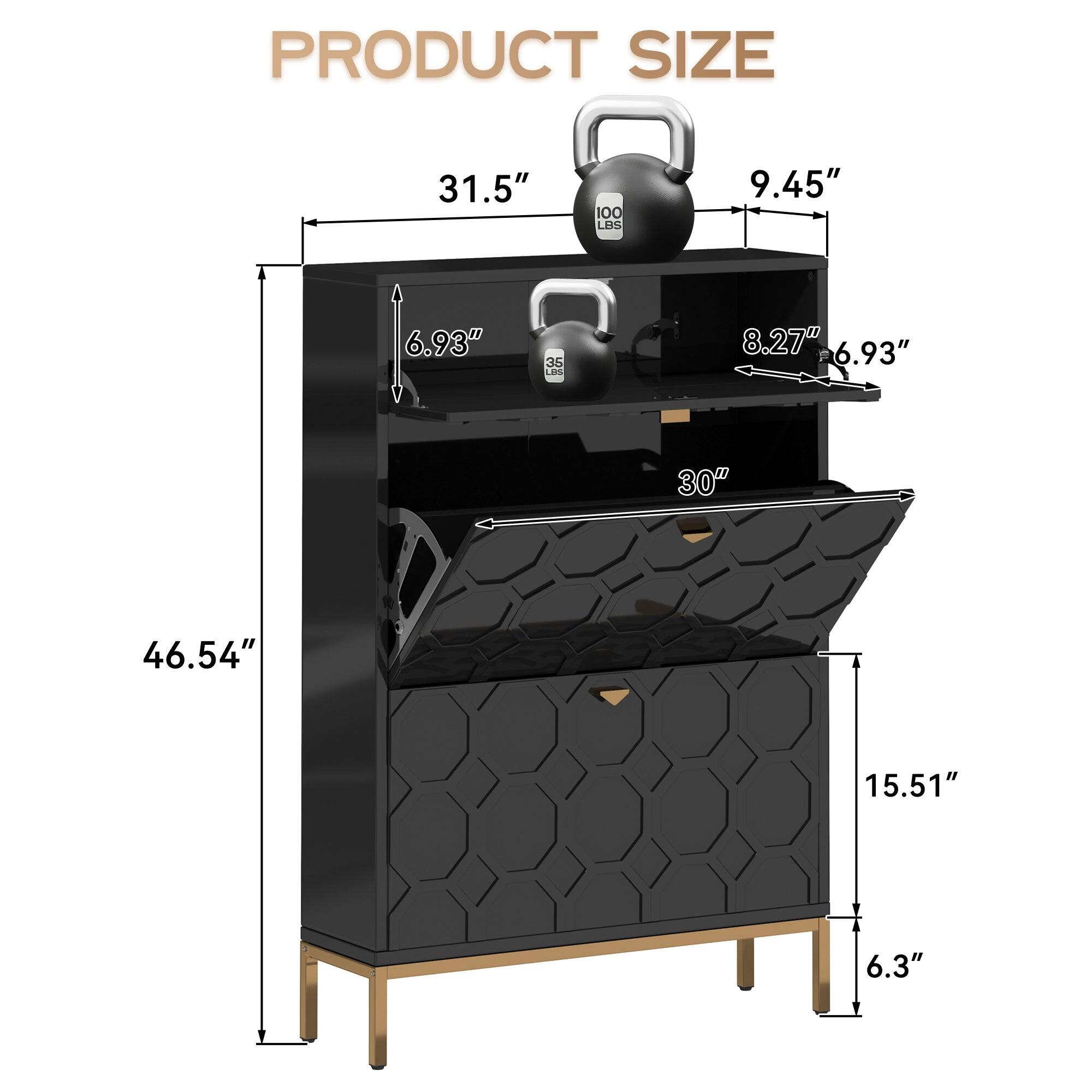 PRODUCT SIZE

- 31.5"
- 46.54"
- 15.51"
- 6.3"
- 9.45"
- 8.27"
- 6.93"
- 30"