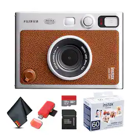 Fujifilm - INSTAX MINI EVO Hybrid Instant Camera , MICRO SD TO SD ADAPTER - Brown