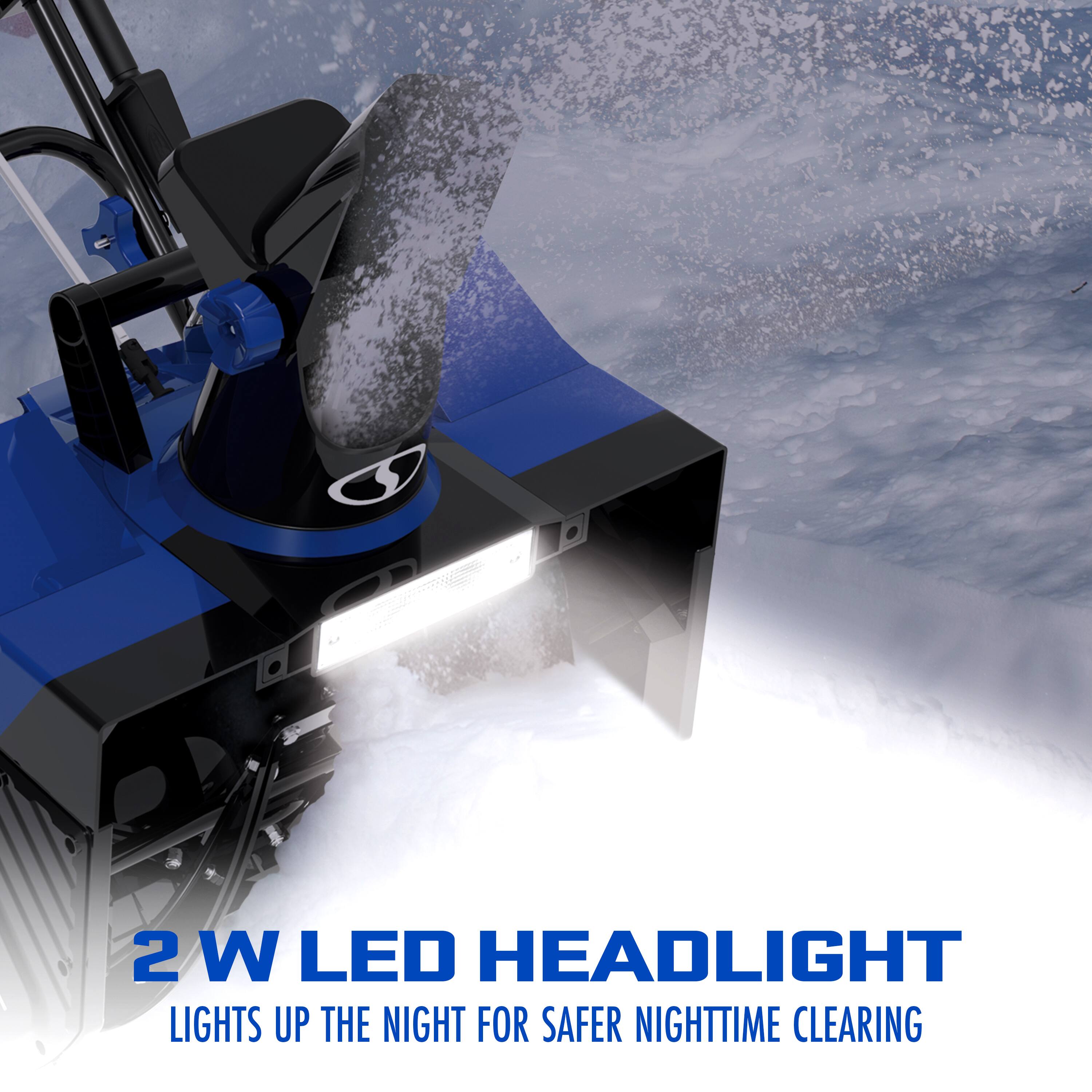 2 W LED Headlight Lights Up the Night for Safer Nighttime Clearing.