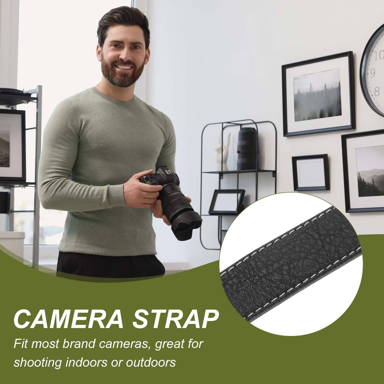 10 9 8 V CAMERA STRAP  
Fit most brand cameras, great for shooting indoors or outdoors  

CAMERA STRAP  
Fit most brand cameras, great for shooting indoors or outdoors
