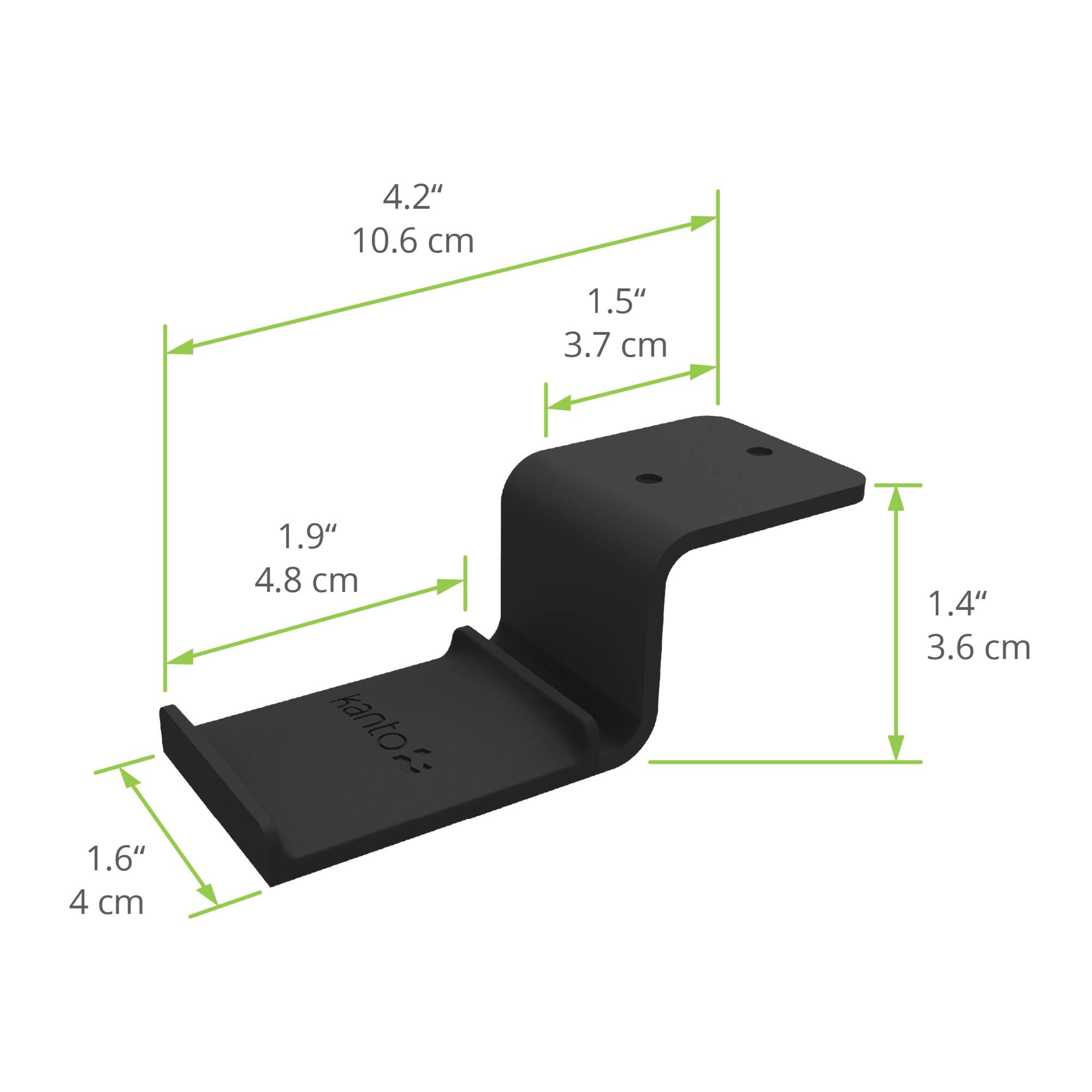 4.2" 10.6 cm  
1.5" 3.7 cm  
1.6" 4 cm  
1.9" 4.8 cm  
kanto: 1.4" 3.6 cm