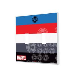 Keyscaper - Marvel Sigil Hidden-Screw Light Switch Plate - Double Toggle - Venom