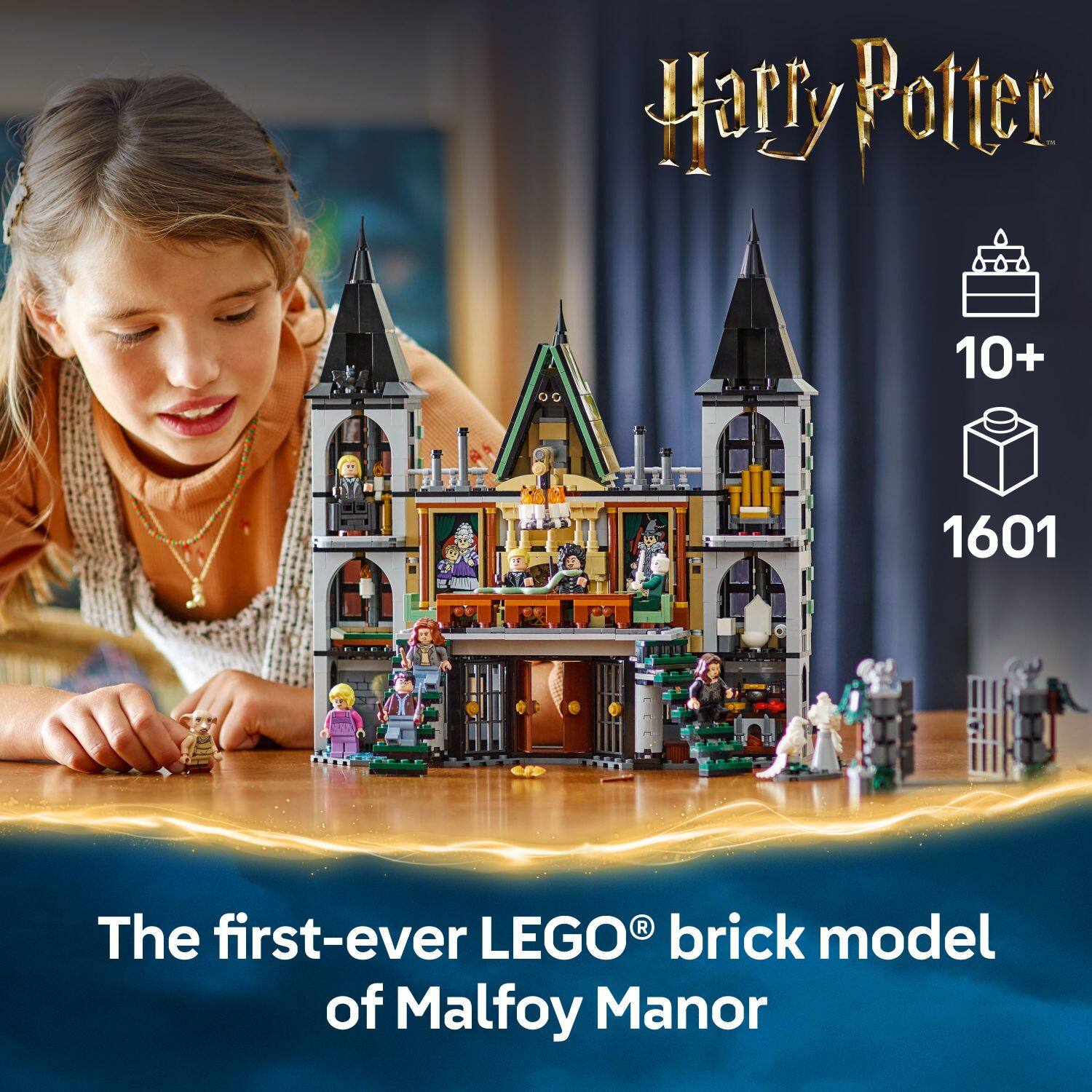Harry Potter 10+ 1601 R The first-ever LEGO brick model of Malfoy Manor