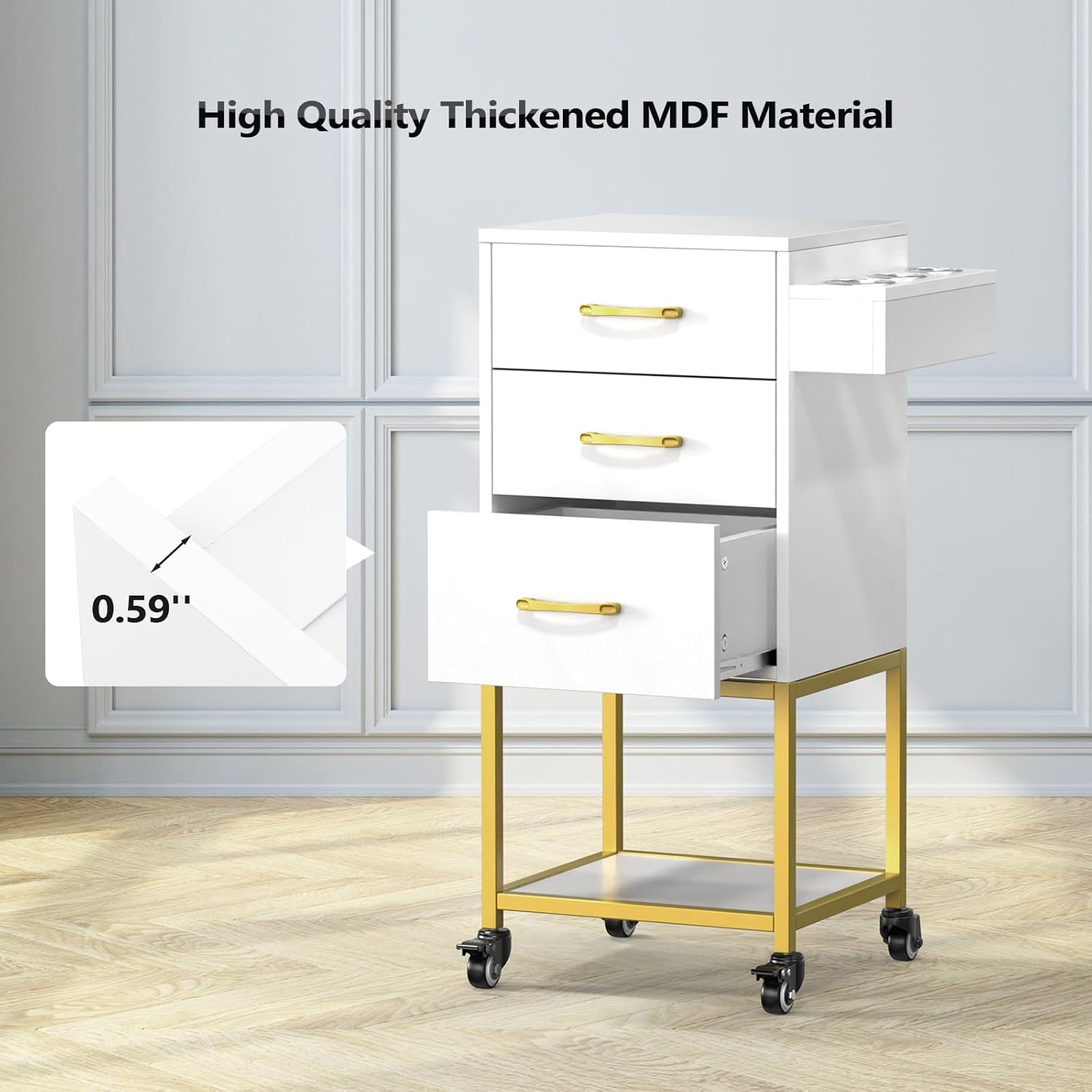 High Quality Thickened MDF Material  
0.59"
