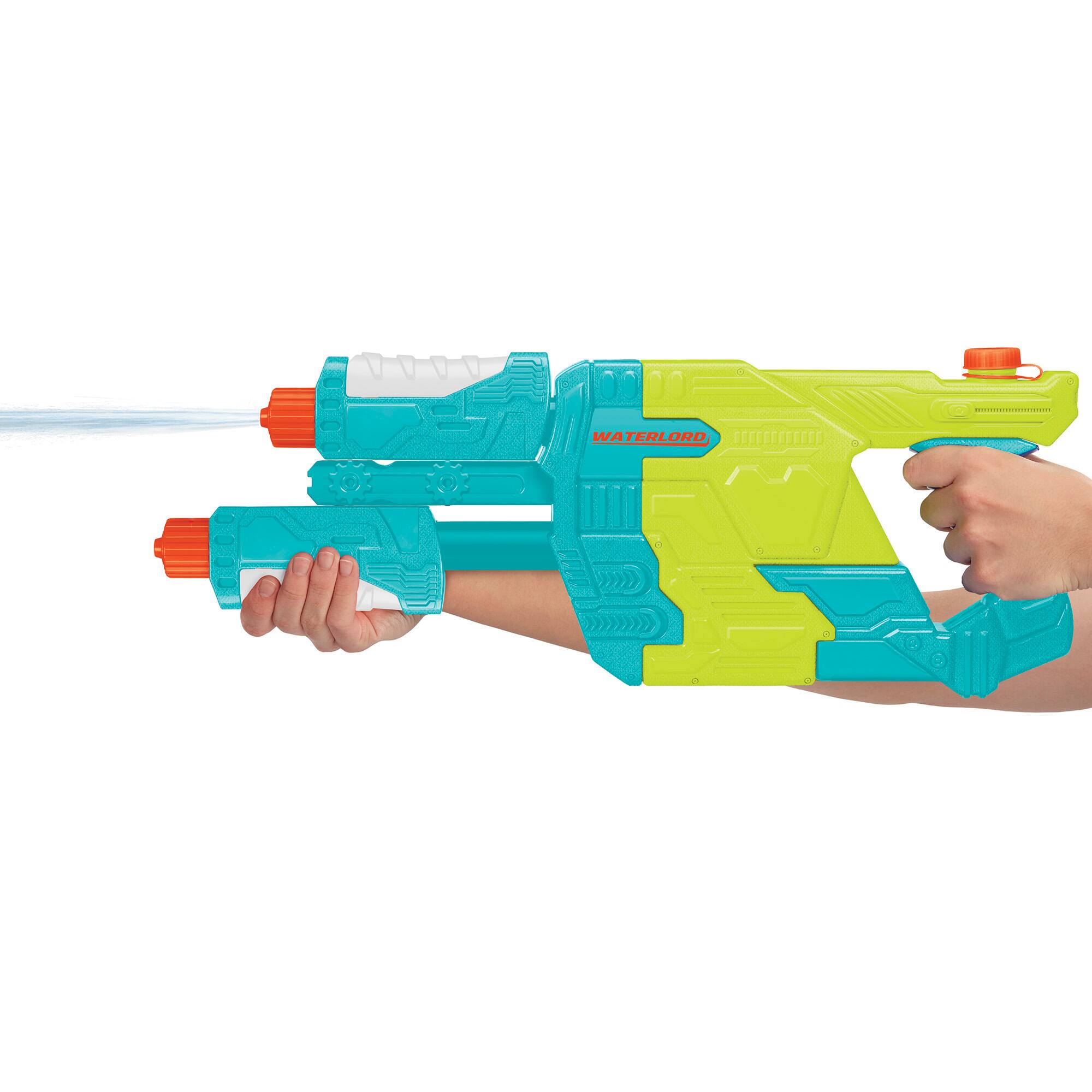 Back. Buzz Bee Toys - Buzz Bee Toys - Waterlord Double-Barrel Water Blaster Outdoor Water Toy, Ages 6+.
