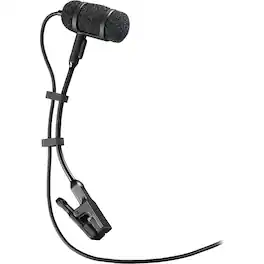 Audio-Technica - Cardioid Condenser Clip-on Instrument Microphone (PRO 35) - Black