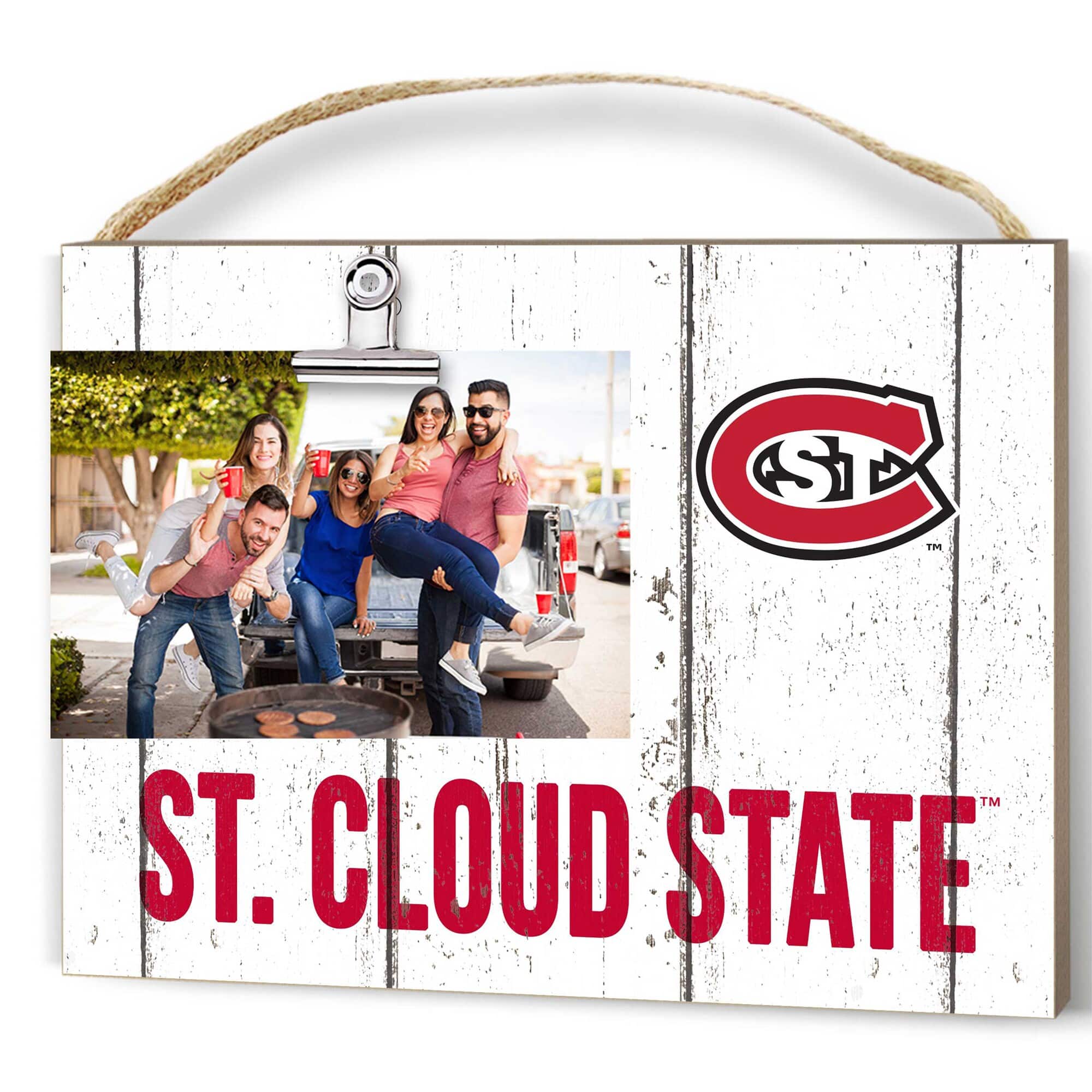 "Jardine - St. Cloud State Huskies 8"" x 10"" Weathered Clip It Frame - White" price history on PriceWatchPro