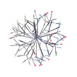 Celebrations - LED Multi Shimmering Sphere 16 in. Hanging Decor - Multicolored