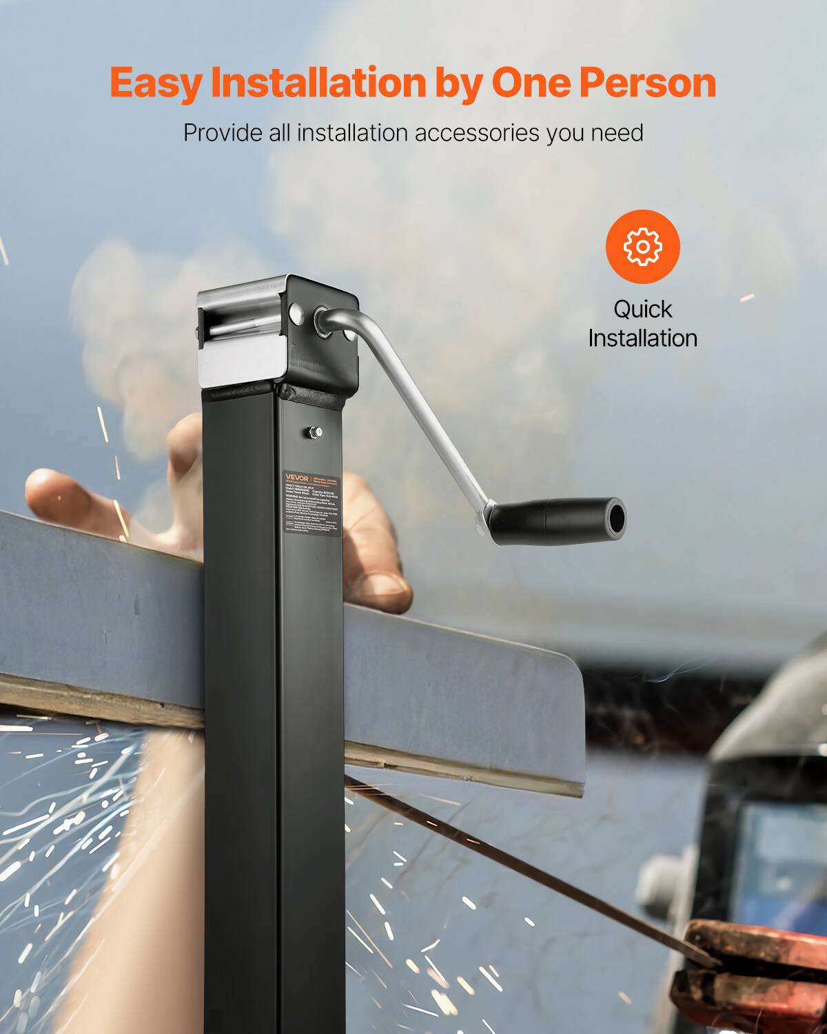 Easy Installation by One Person  
Provide all installation accessories you need  
Quick Installation