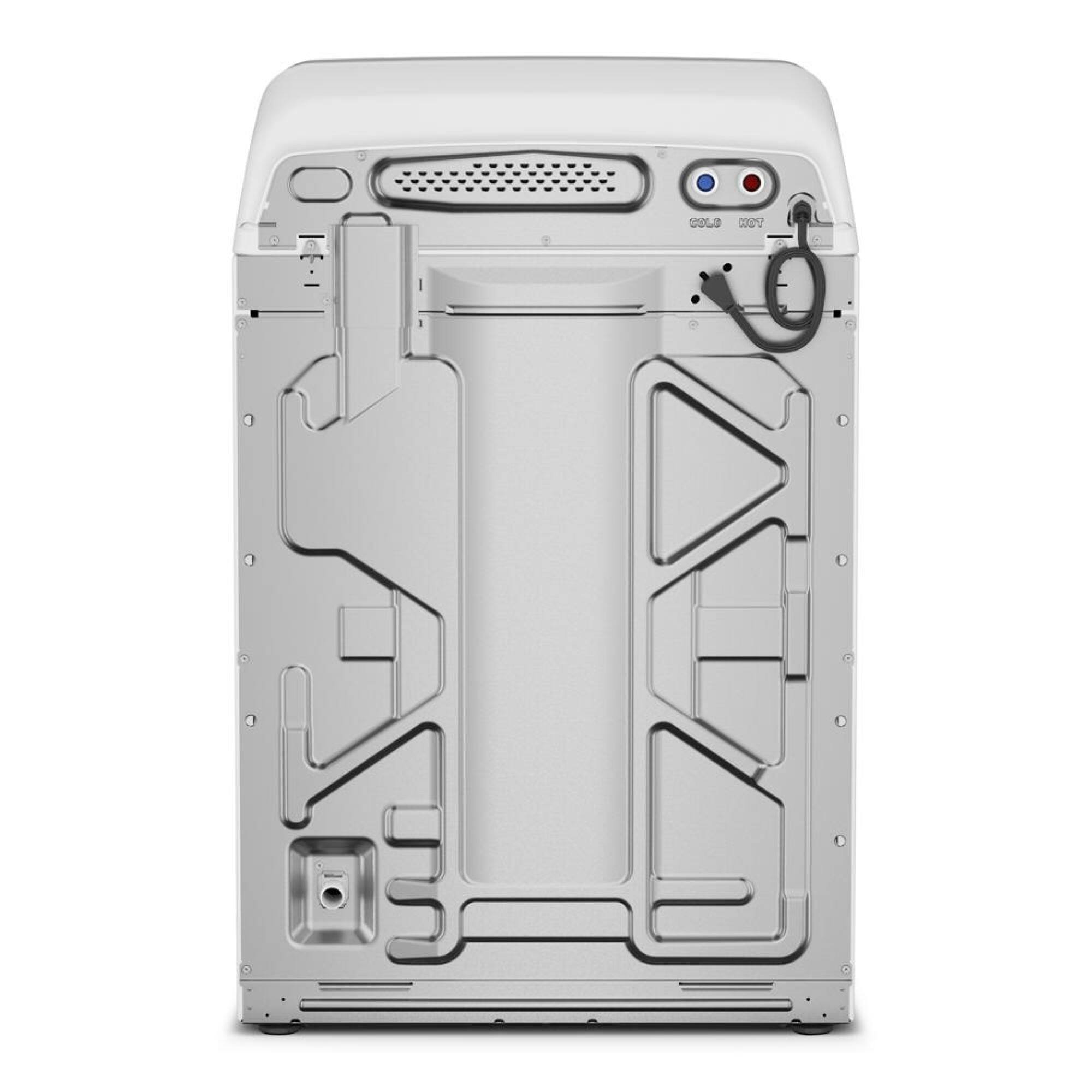 Back. Maytag - 4.7 Cu. Ft. Top Load Washer with Extra Power and Pet Pro Option - White.