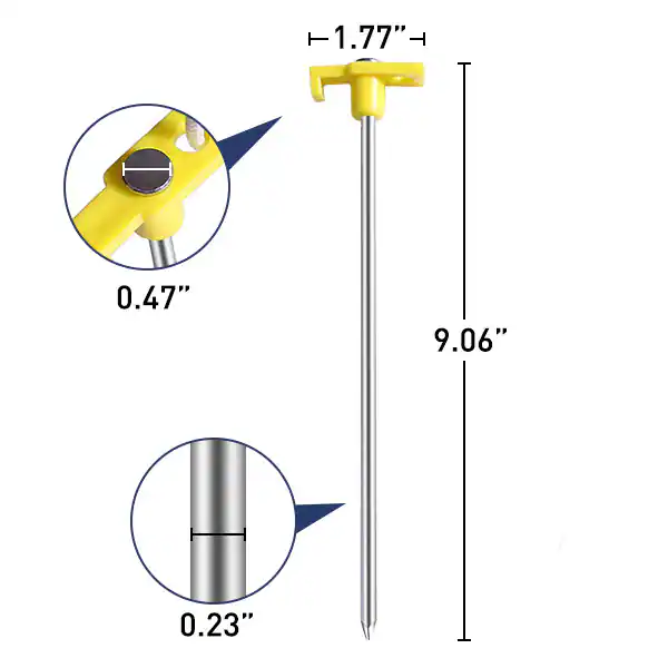 Ainfox Tent Stakes Heavy Duty Camping Stakes Non Rust Metal Tent Pegs ...