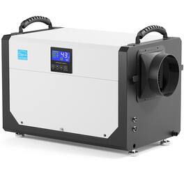 BEARSOLIM - 145 Pint Crawl Space Dehumidifier for Basement,Energy Star Commercial Dehumidifiers with Drain Hose - White