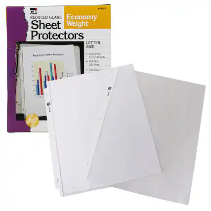 48185 B5 CU REDUCED GLARE Economy Sheet Weight Protectors LETTER SIZE L. Regional Sales Analysis - LE 1 - Sura Acid Free Archival Safe Will Not Lift Print Fits Stard 34 20 18 + 1 U C 8 E 0 50 Jnpe