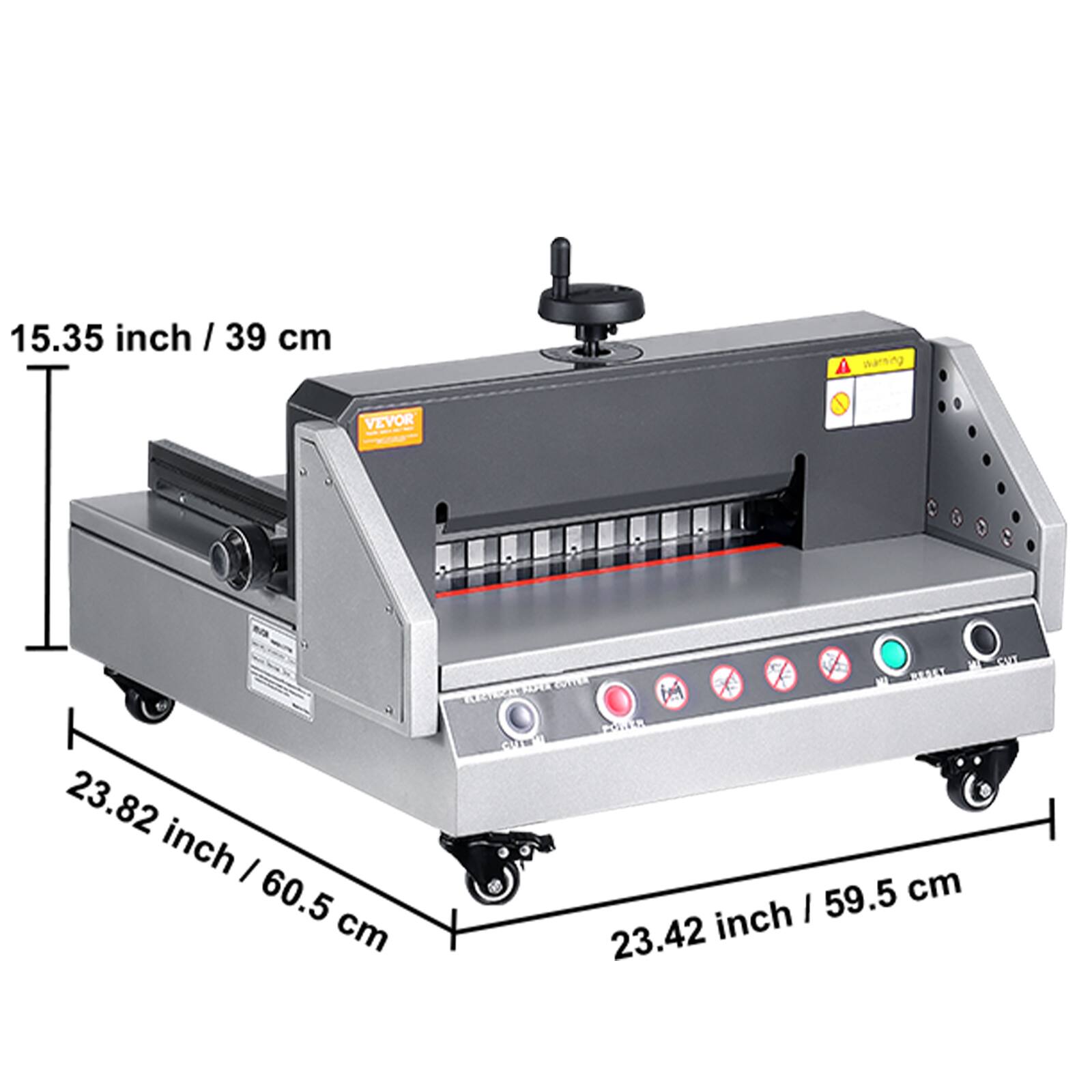 15.35 inch / 39 cm  
23.82 inch / 60.5 cm  
23.42 inch / 59.5 cm