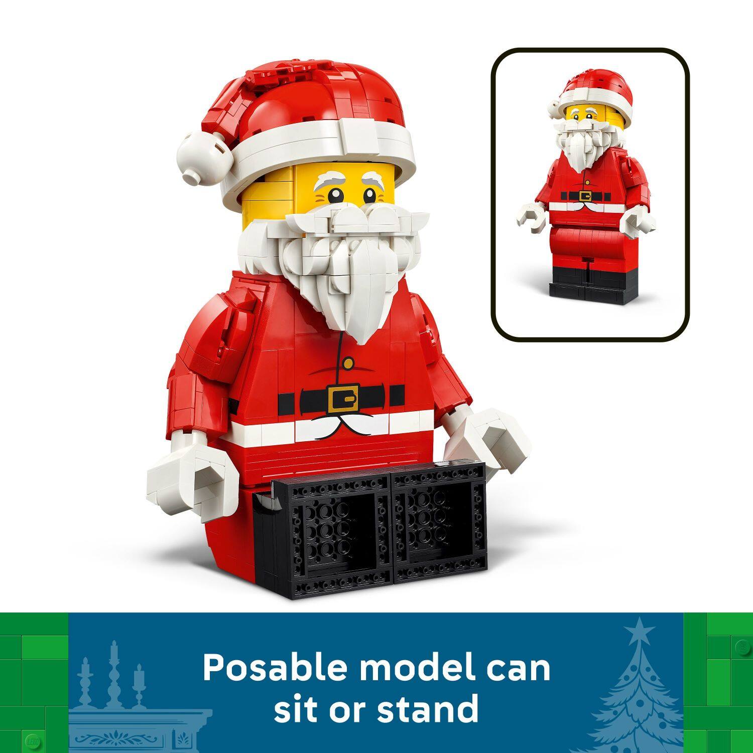 Posable model can sit or stand