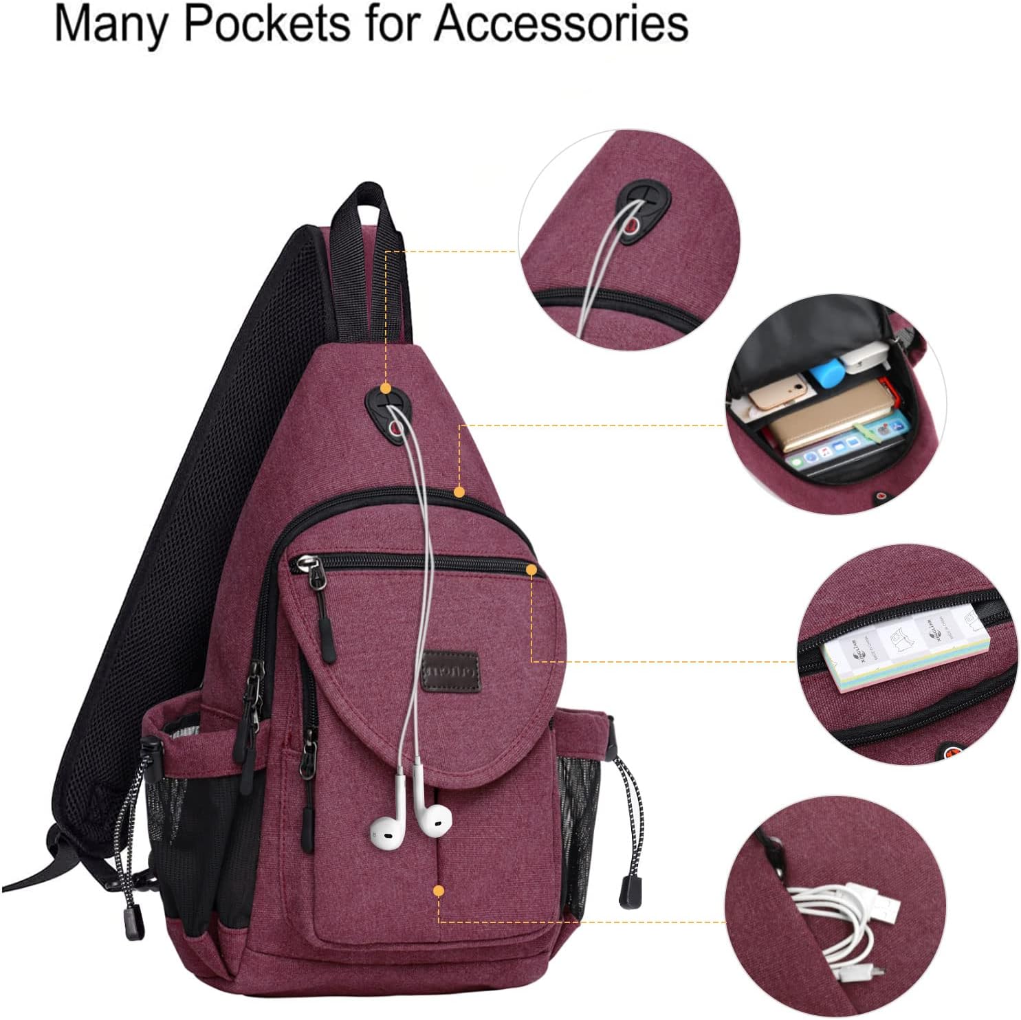 Many Pockets for Accessories