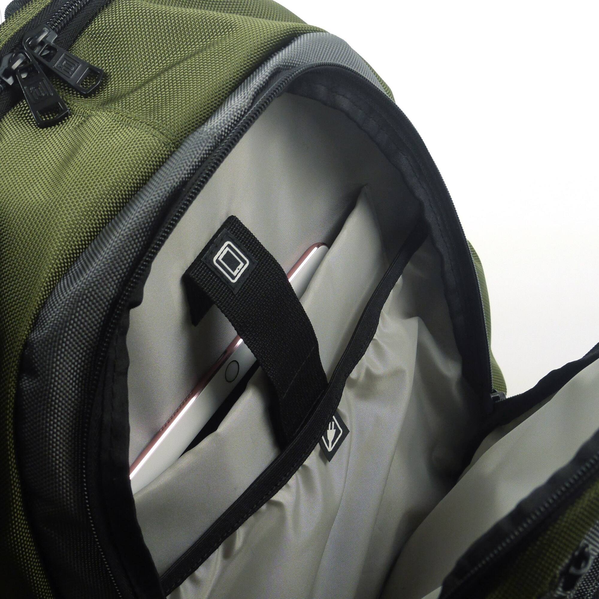 Alt View 2. Ful - Free Fallin' Padded Laptop Backpack, Fits Up to 17-Inch Laptops - GREEN.