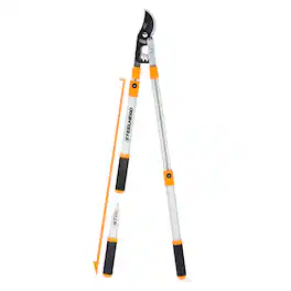 STEELHEAD - Adjustable Gear Bypass Limb Lopper, 27 to 40 Inch Telescoping Handles, Heavy Duty Cutting