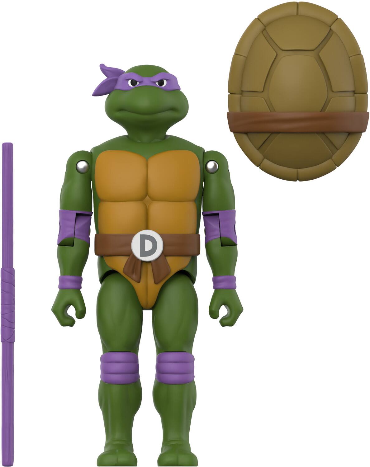 Alt View 2. Super7 - Super7 - Teenage Mutant Ninja Turtles - ReAction+ Wv1 - Donatello (TMNT)   - COLLECTIBLES - Multicolor.