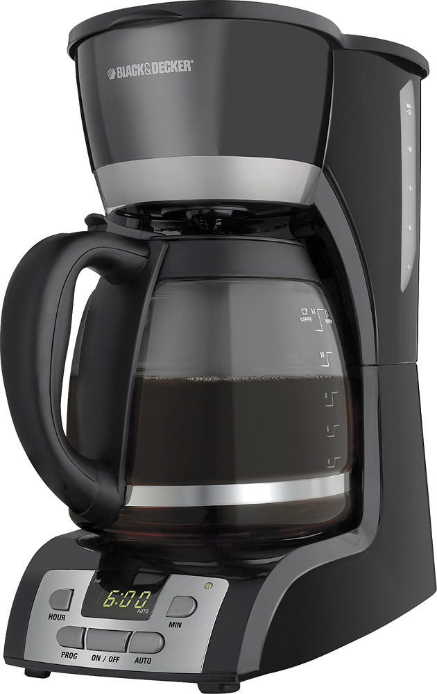 Black+Decker 12-Cup Programmable Coffee Maker Black  - Best Buy
