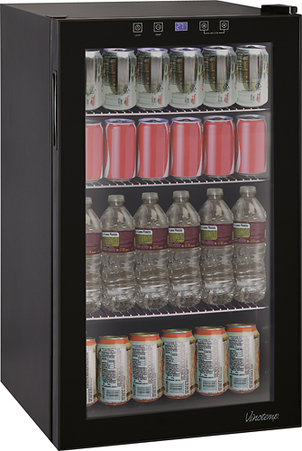 Angle View: Whynter - 28-Bottle Wine Refrigerator - Stainless steel