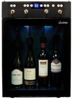 Vinotemp - 4 Bottle Wine Dispenser - Black - Front_Zoom