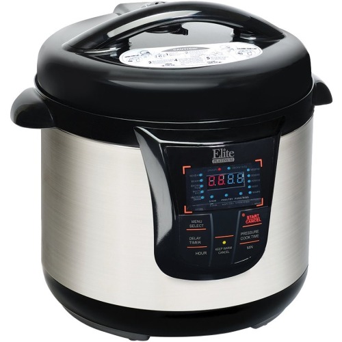 Elite Platinum 4-Quart Pressure Cooker Stainless-Steel  - Best Buy