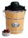 Angle. Elite Gourmet - 6-Quart Old-Fashioned Ice Cream Maker - Black/Wood.