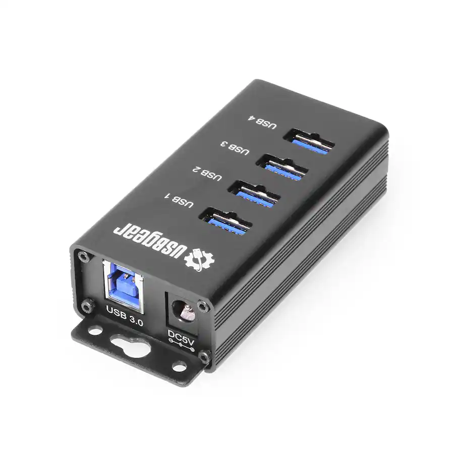 Usb Four Way USBGear 4 Port USB 3.2 Gen 1 Hub 5Gbps Charging & Data Surface & DIN ...