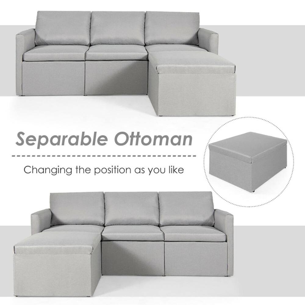 Separable Ottoman  
Changing the position as you like
