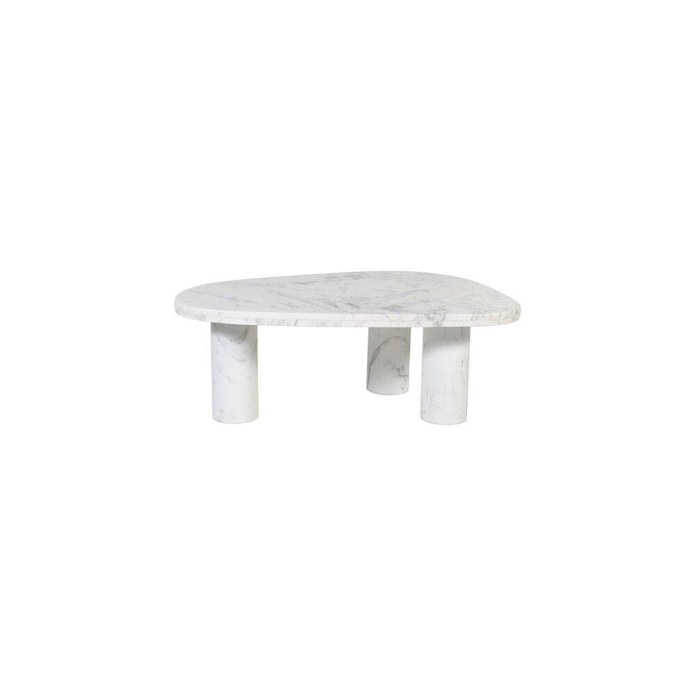 Alt View 2. Meridian Furniture - Messina White / Grey Coffee Table - White.