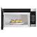 Left. Amana - 1.6 Cu. Ft. Over-the-Range Microwave with Add 0:30 Seconds - Stainless steel.
