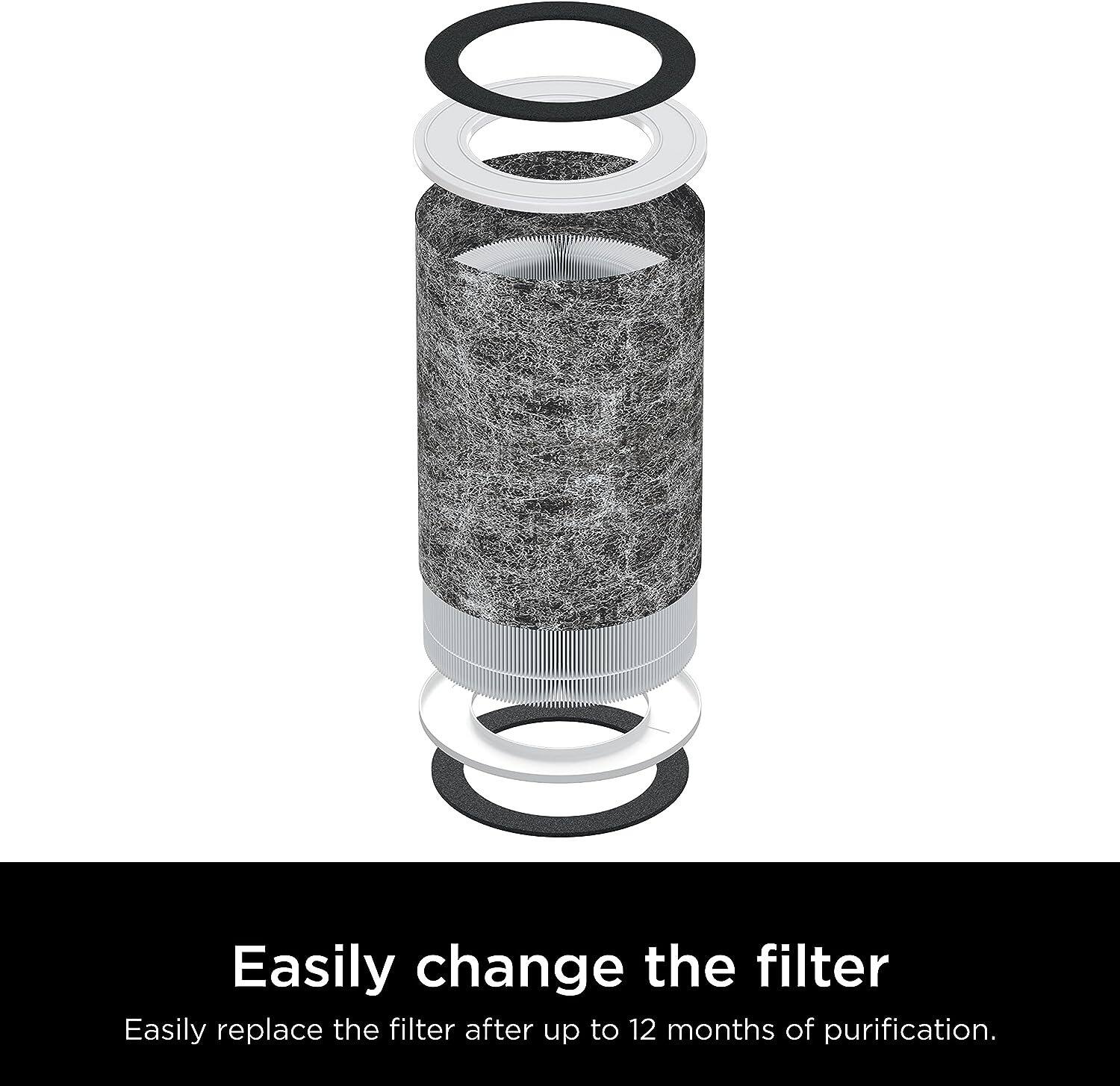Easily change the filter. Easily replace the filter after up to 12 months of purification.