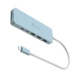 j5create - USB-C Multi-Port Hub with Power Delivery - Cyan