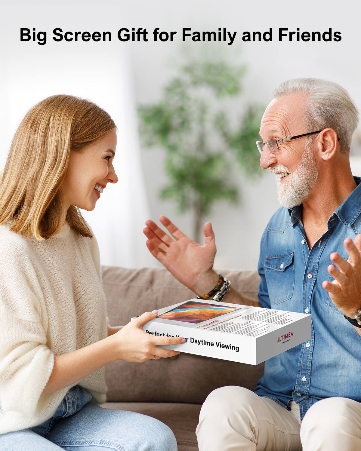 Big Screen Gift for Family and Friends Perfect for Daytime Viewing ULTIMEA