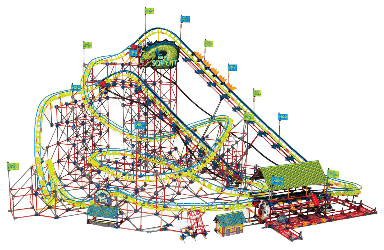 Obligatory Protestant Harness Best Buy: K'NEX Thrill Rides Son of Serpent Giant Roller Coaster Building  Set Multi 52242