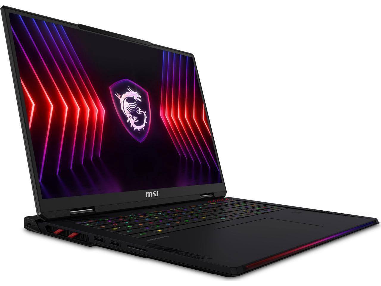 Alt View 1. MSI - MSI Raider 18 HX, i9-14900HX, RTX 4080, 32GB, 1TB, 18" QHD+, Win 11 (A14VHG-251US).
